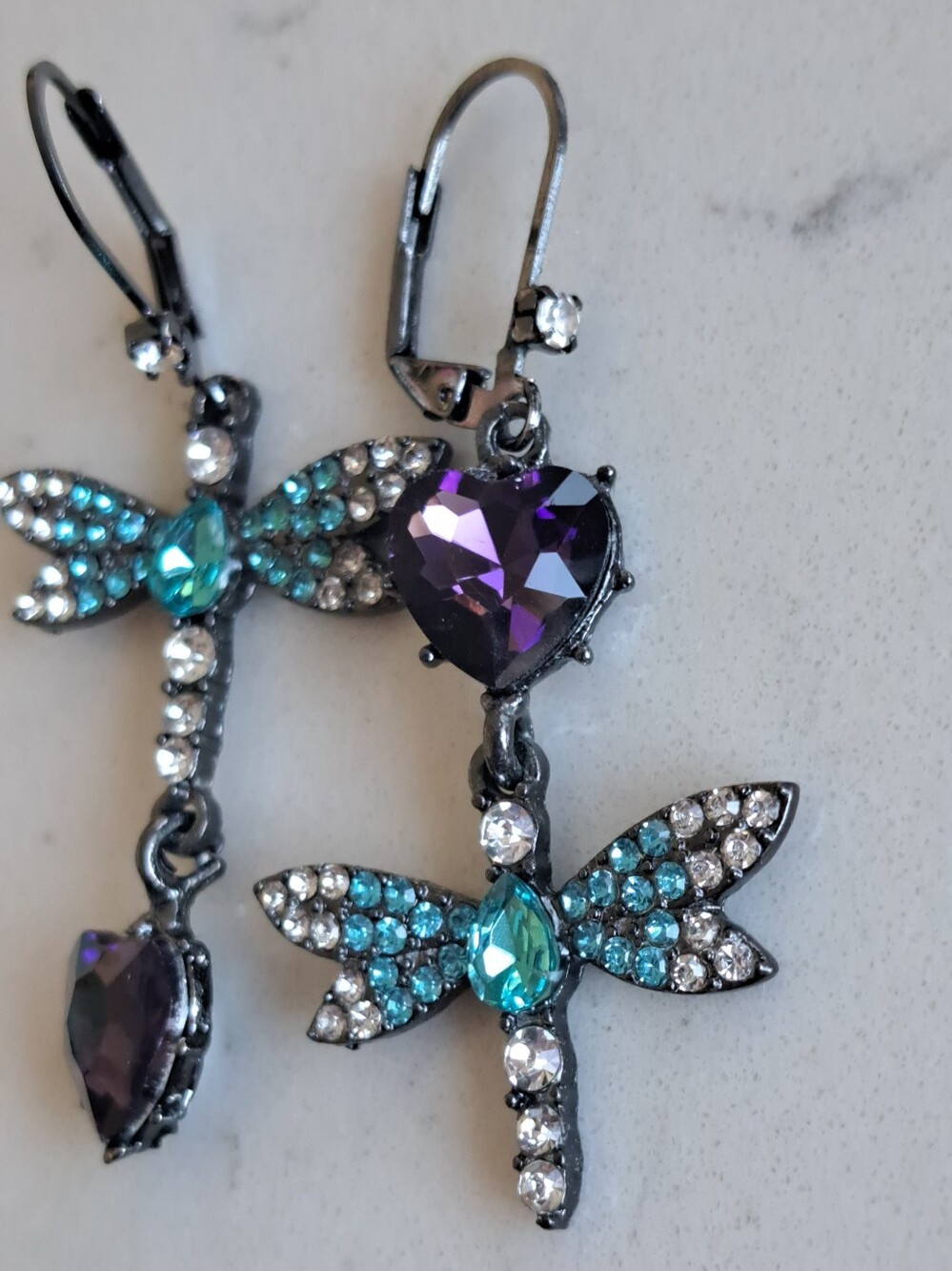 Betsey J Dragonfly Earrings - Picture 3 of 4